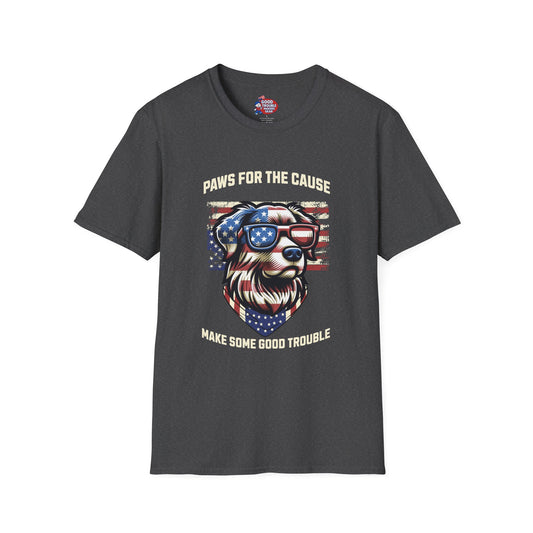 Paws for the Cause Patriotic Dog T-Shirt