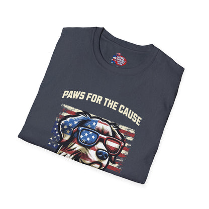 Paws for the Cause Patriotic Dog T-Shirt D*
