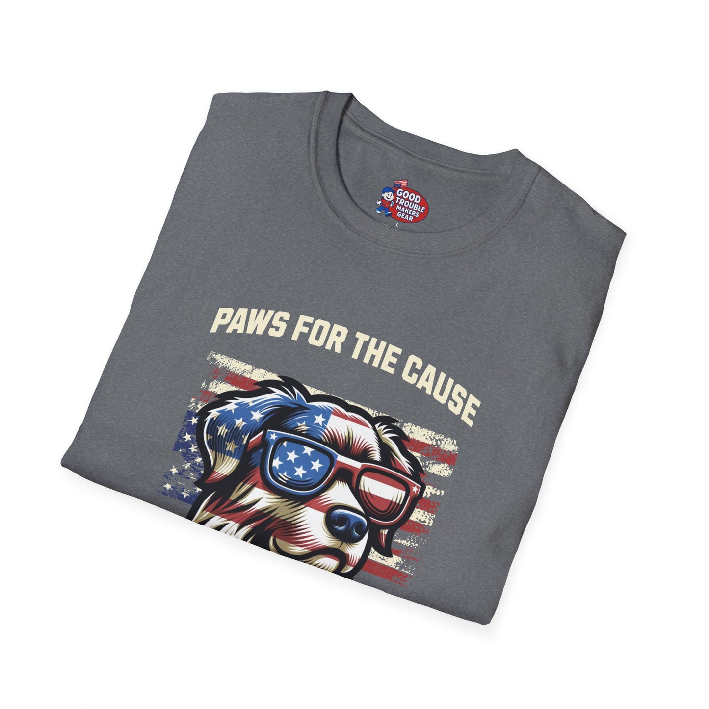 Paws for the Cause Patriotic Dog T-Shirt