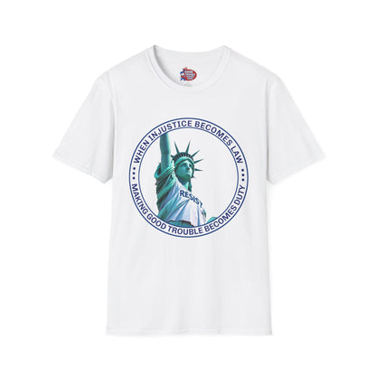 Statue of Liberty Resist Duty T-Shirt