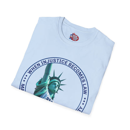 Statue of Liberty Resist Duty T-Shirt