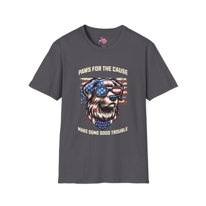 Paws for the Cause Patriotic Dog T-Shirt D*