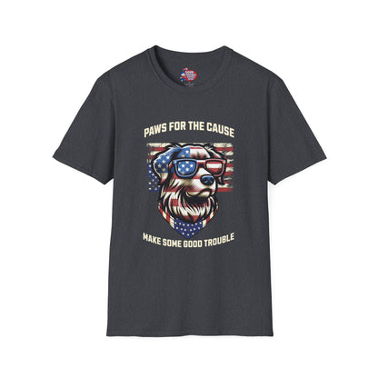 Paws for the Cause Patriotic Dog T-Shirt