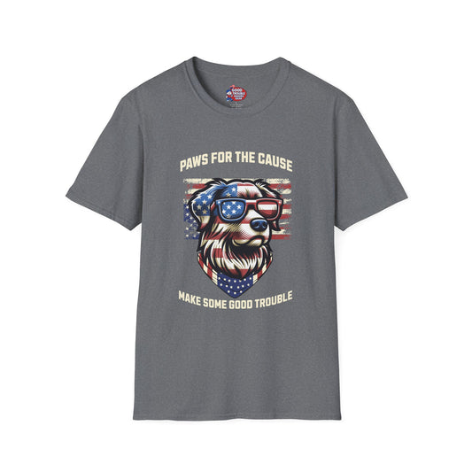 Paws for the Cause Patriotic Dog T-Shirt D*