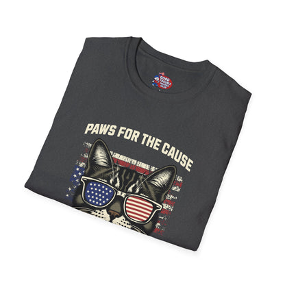 Paws for the Cause Patriotic Cat T-Shirt D*