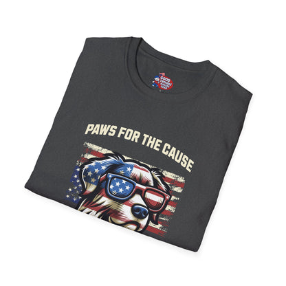 Paws for the Cause Patriotic Dog T-Shirt D*