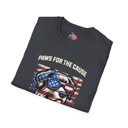 Paws for the Cause Patriotic Dog T-Shirt D*