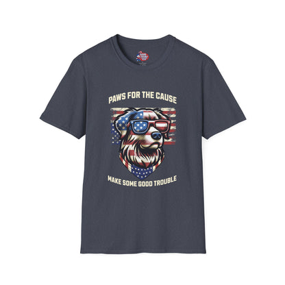 Paws for the Cause Patriotic Dog T-Shirt D*