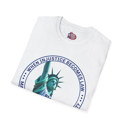 Statue of Liberty Resist Duty T-Shirt